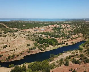 Ranch aerial panoramic